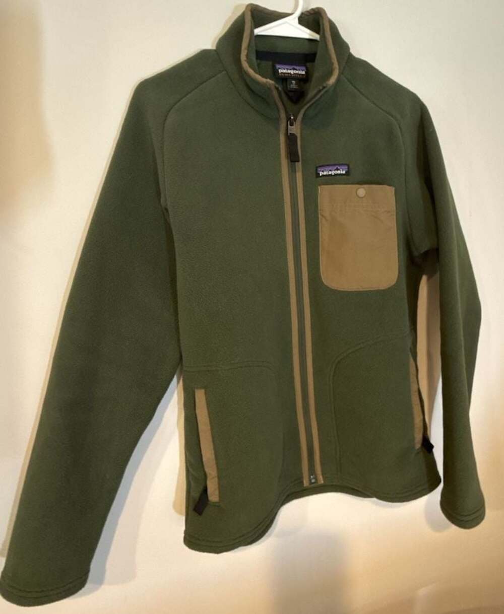 Patagonia Lightweight Synchilla Snap-T Fleece Jacket Olive Green